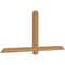 Ekena Millwork Eugene Smooth Timber Gable Bracket, Western Red Cedar, 72"W x 33"H x 3 1/2"D x 3 1/2"F, 11/12 Pitch GBW072X33X0404EUG00SWR - alternate 5